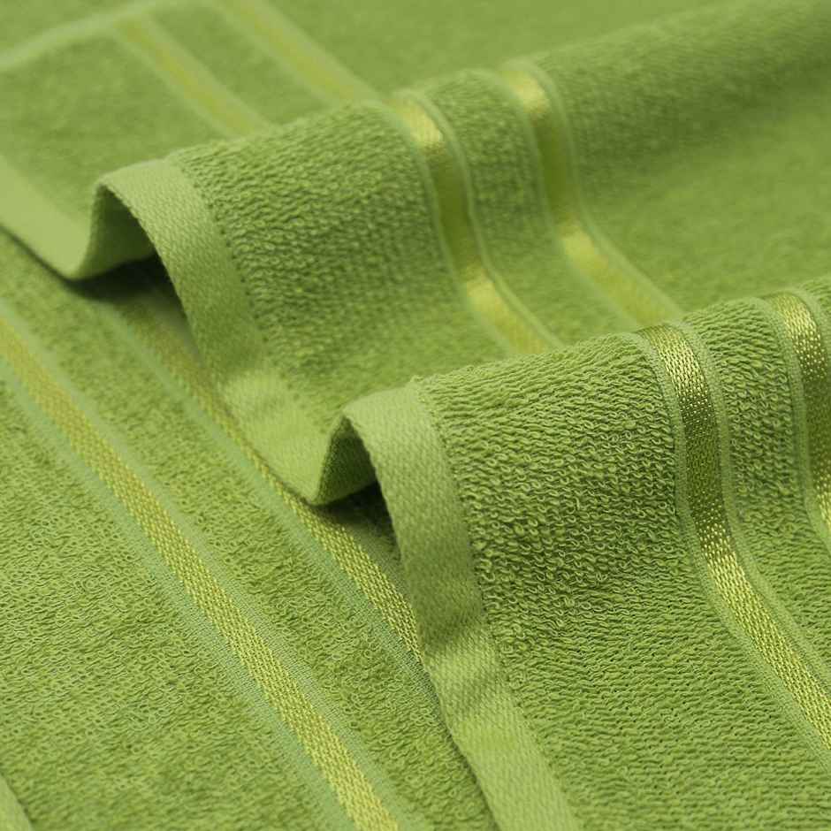 Mytrident Cotton Hand Towel | 400 GSM | Gym Towel Set - Lime Green