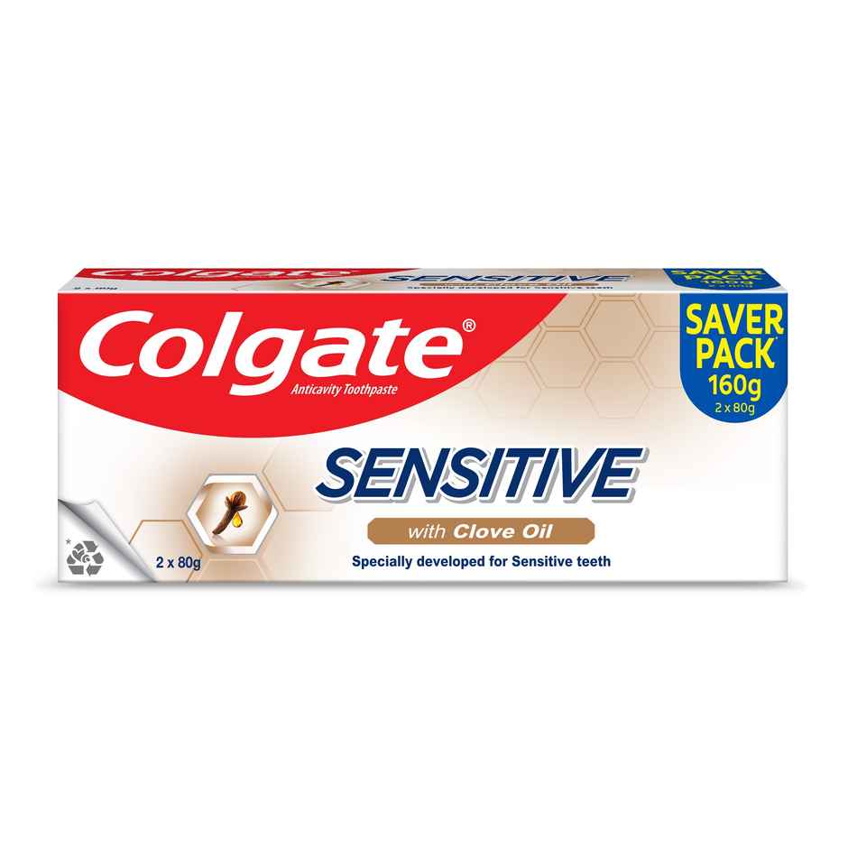 Colgate Sensitive Toothpaste, Everyday Protection With Clove oil for long-term Relief