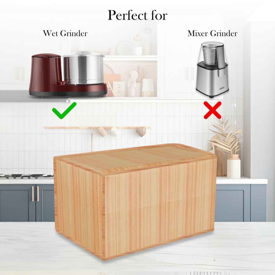 Kuber Industries Grinder Cover | Waterproof Mixer Grinder Cover | Foldable | Golden