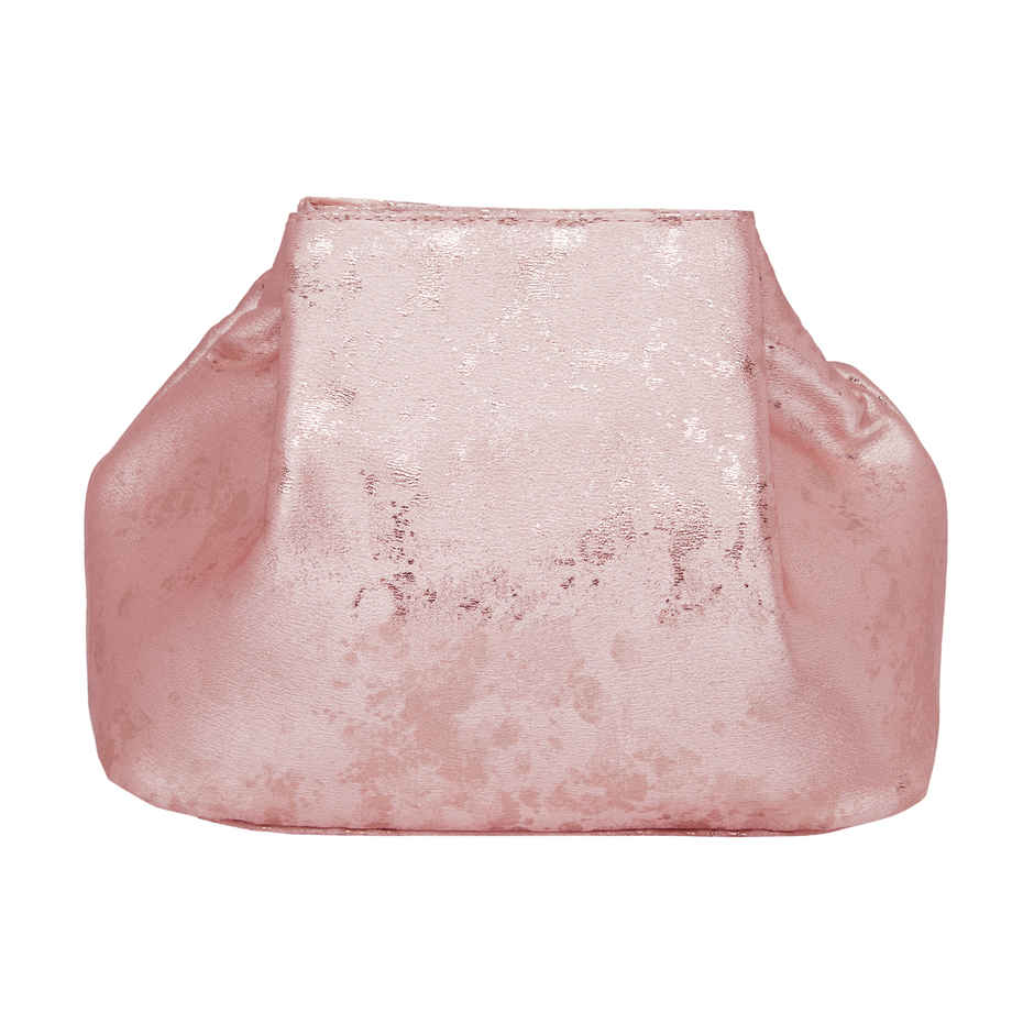 Lavie Women's Shaya Structured Potli Bags | Pouches for Festive Seasons & Wedding | Pink