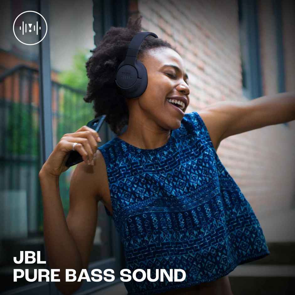 JBL Tune 770NC Wireless Over Ear ANC Headphones with Mic, Upto 70 Hrs Battery, Speed Charge : 5 min Charge Gives up to 3H of Playback, Google Fast Pair, Dual Pairing, BT 5.3 - Blue