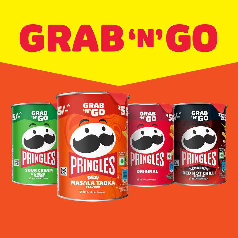 Kellogg's Pringles Potato Chips Desi Masala Tadka Flavour