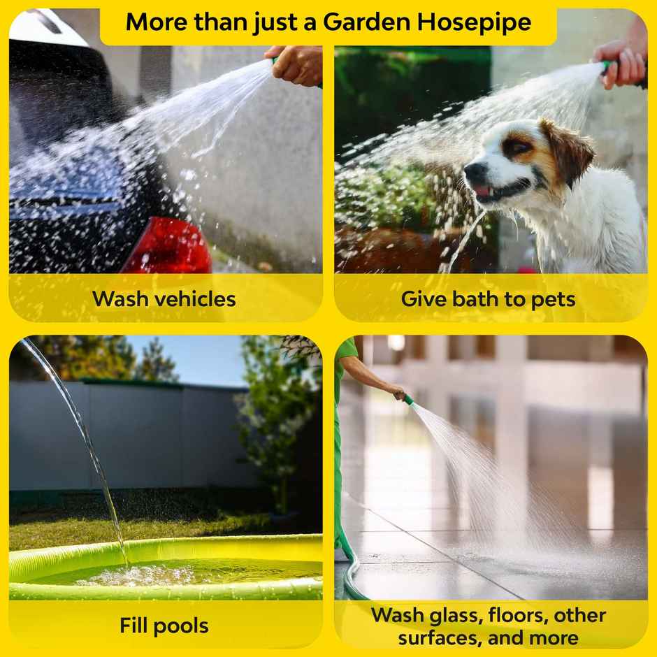 10club Flexible Garden Hose Pipe - 10m Length