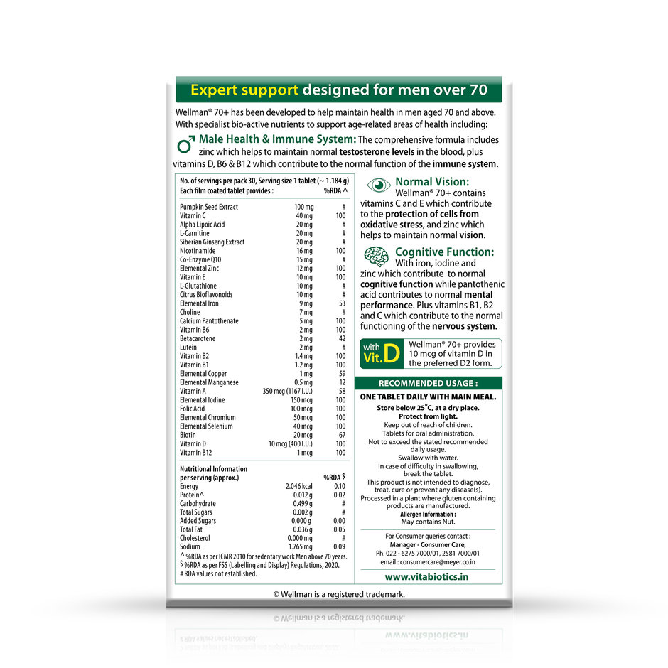 Wellman Nutraceutical Support Immune System And Cognitive Function