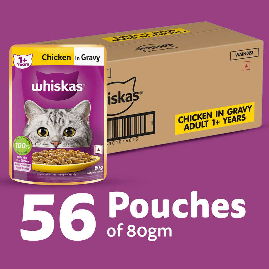 Whiskas Adult Chicken in Gravy Wet Cat Food