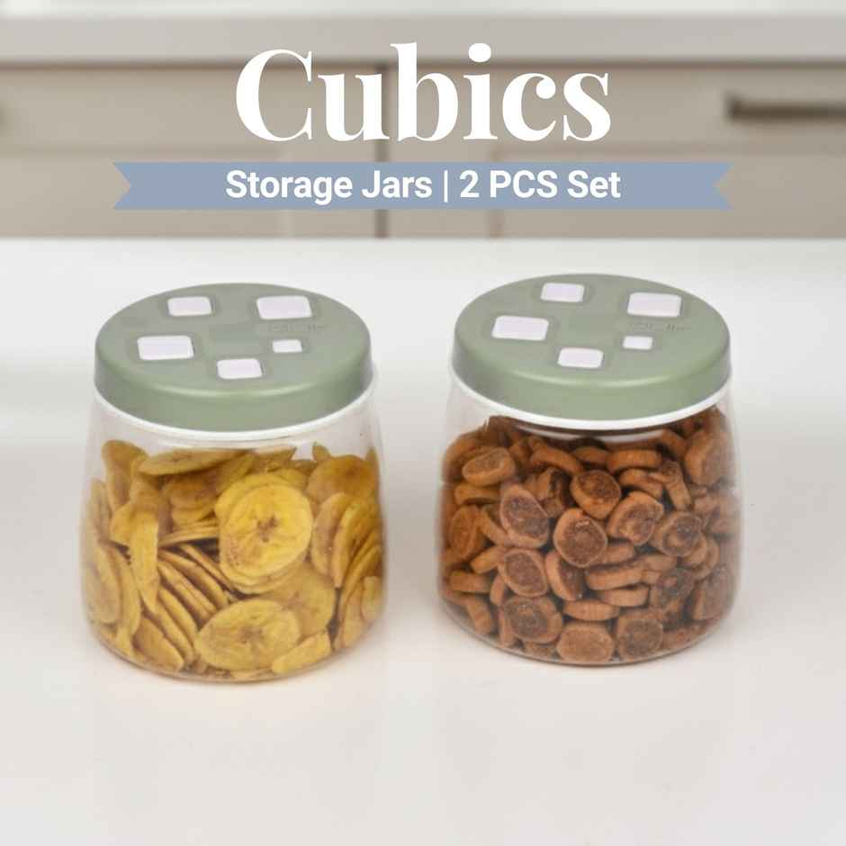 FLAIR Cubics Containers | Green - 1 L