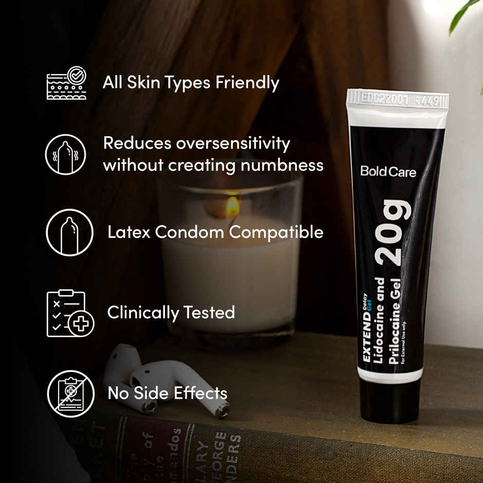 Bold Care Extend Gel - Prilocaine & Lidocaine Gel For Longer Sex