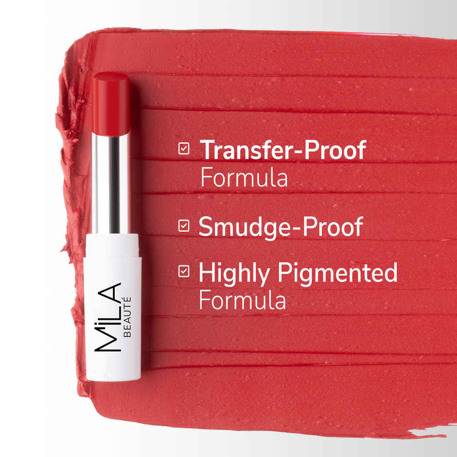 Mila Beaute Locked-In Lipstick Transfer-Proof & Smudge-Proof - 18 Choco Brown