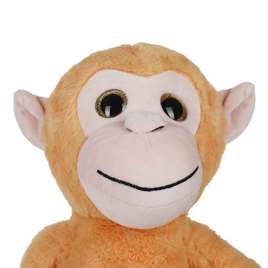 Hamleys Fuzzbuzz Monkey Plush Toy 70cm Mustard 3Y+