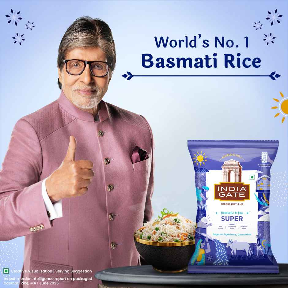 India Gate Flavourful and Fine Super Basmati Rice | Perfectly Aged Rice