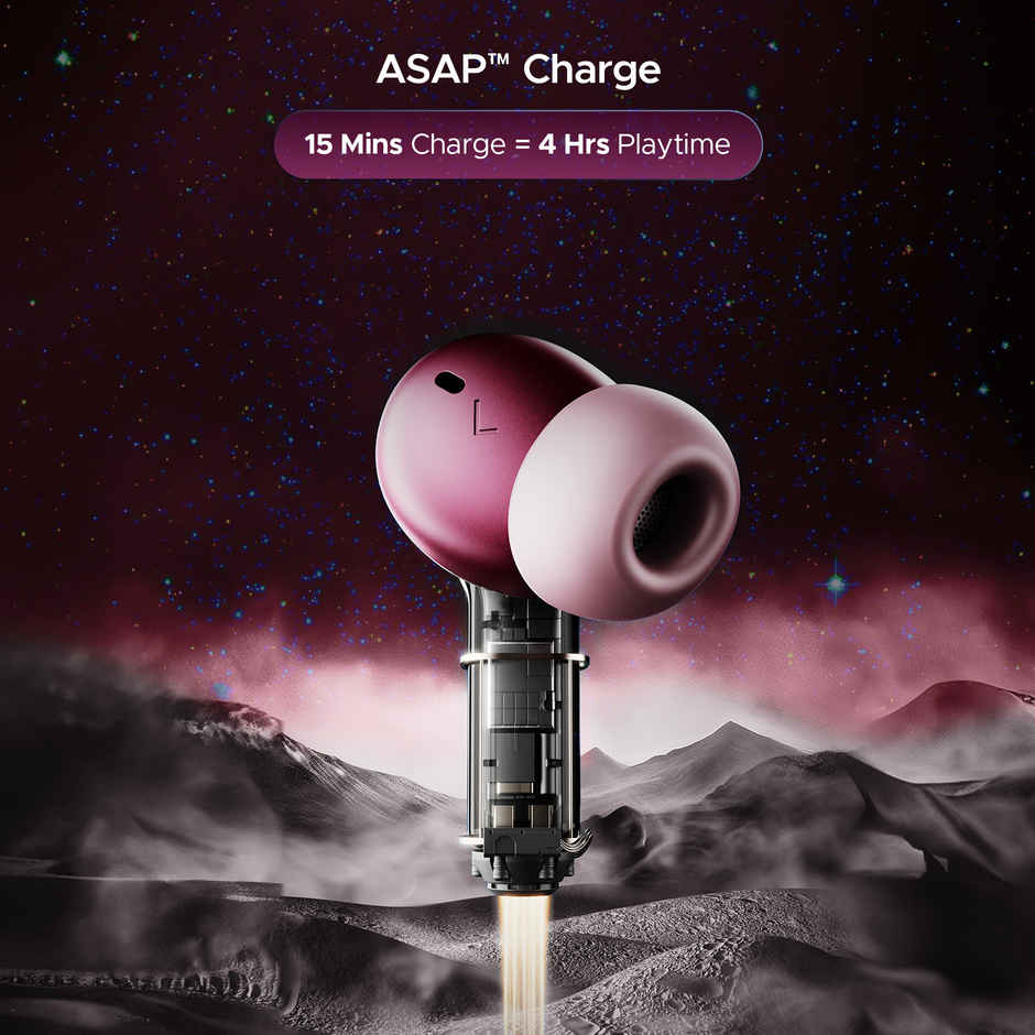 boAt Nirvana Space With 360 Spatial Audio, Anc(~32Db), 100Hrs Playback, Asap Charge