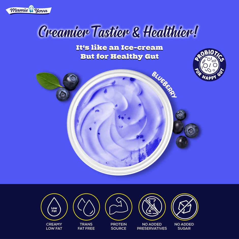 Mamie Yova Deliciously French Fruit Yogurt (Mango,Lycee, Blueberry) Combo