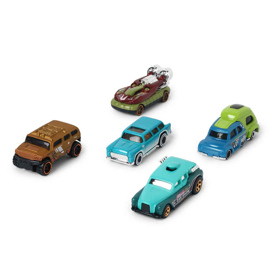 Hot Wheels 5-Car Pack of 1:64 Scale Vehicles HW-GETAWAYS