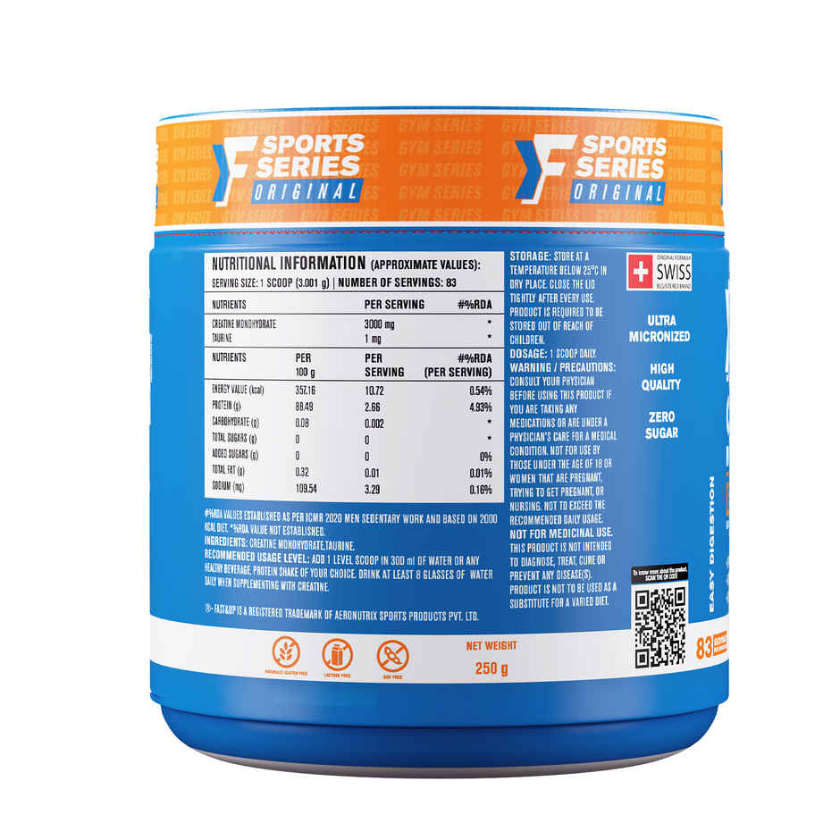 Fast & Up Creatine Monohydrate | Unflavoured