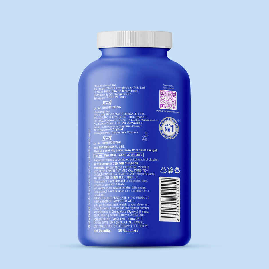 Arth By Emcure Melatonin Gummies | Sleep Gummies (Cranberry) with L-Theanine & Chamomile