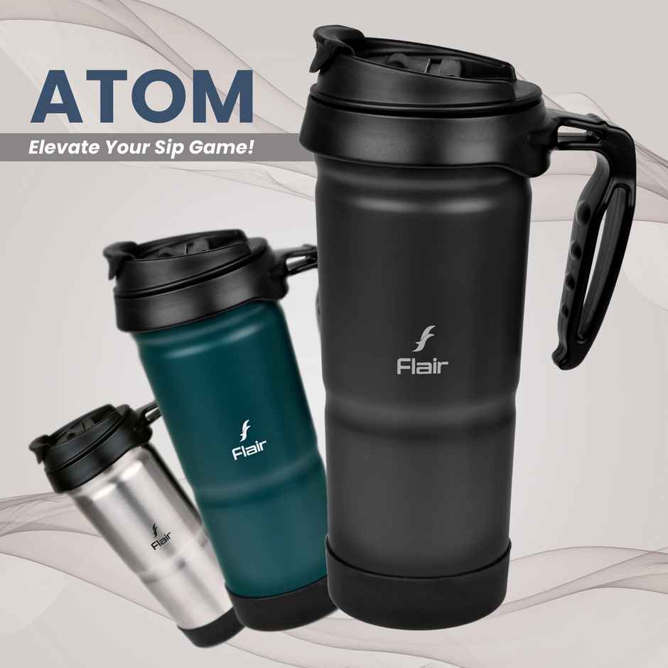 Flair Atom 709 ml Stainless Steel Insulated Mug | Black