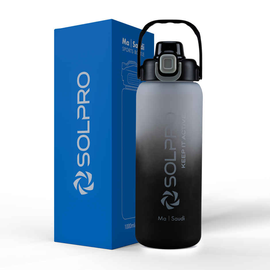 Solpro Ma Saudi Sipper Water Bottle | Leakproof BPA Free for School Office Gym Travel | 1 L