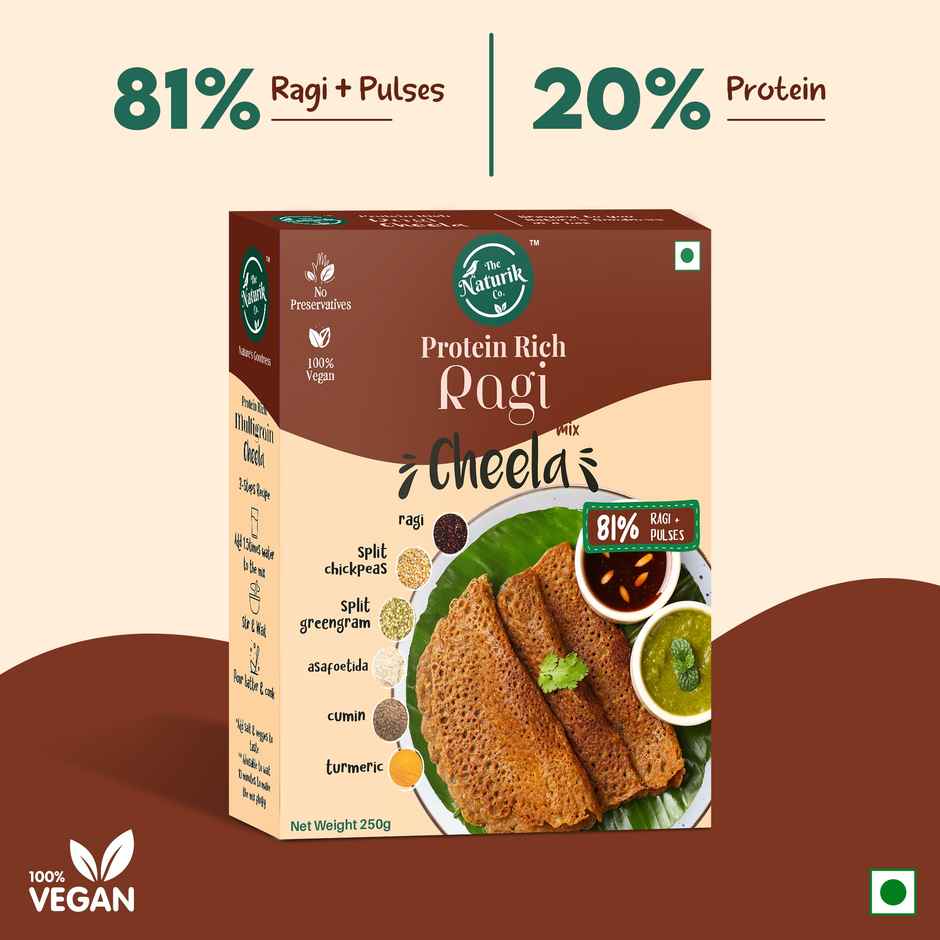The Naturik Co Ragi Protein Cheela