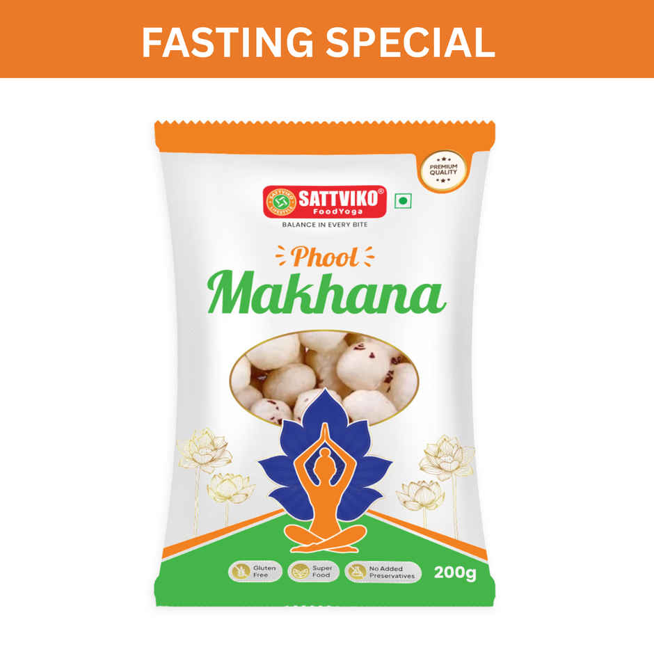 Sattviko Premium Raw Phool Makhana | Fasting Special
