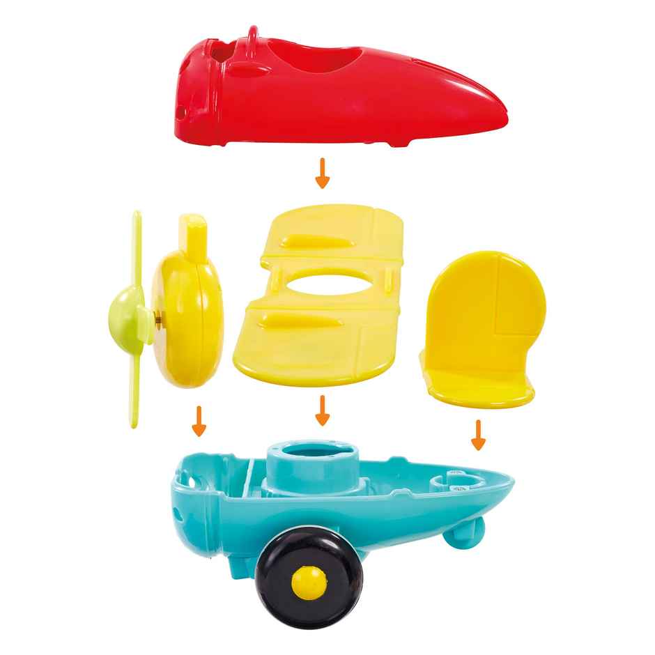 Hamleys ELC Build & Play Aeroplane Multicolour 18M+