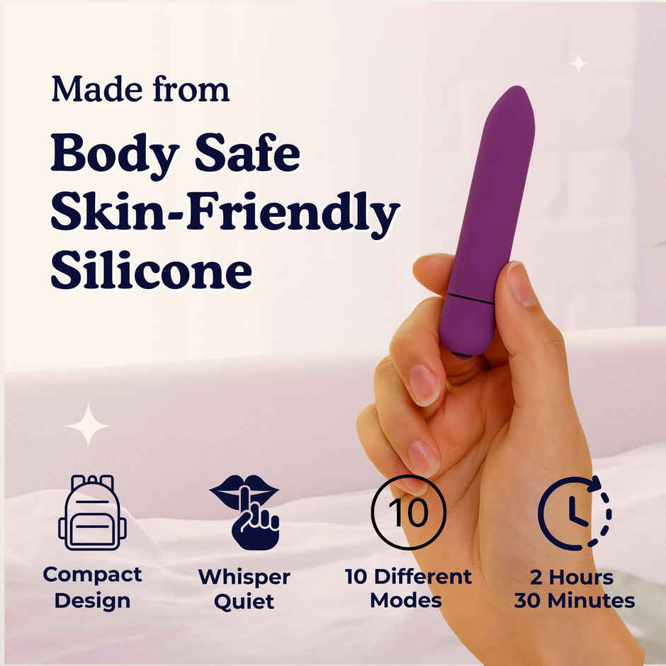 Boldedge Ripple Mini Bullet Personal Massager | Magenta