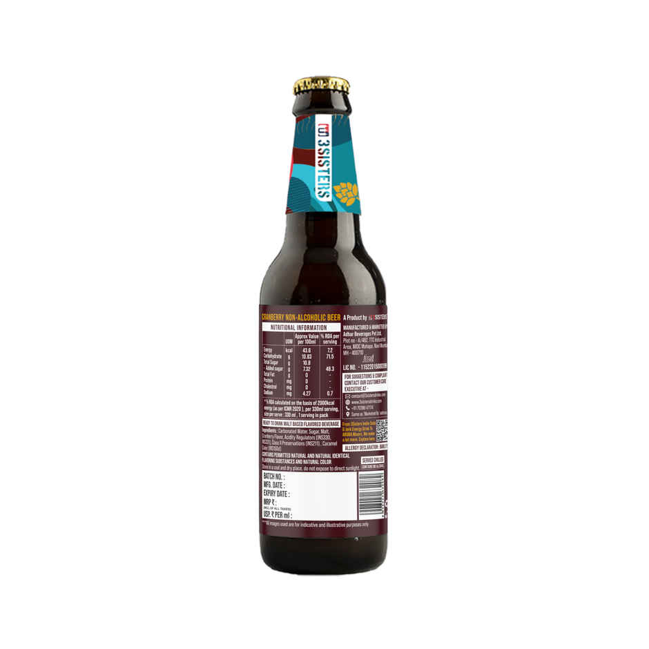3 Sisters Cranberry Non Alcoholic Beer