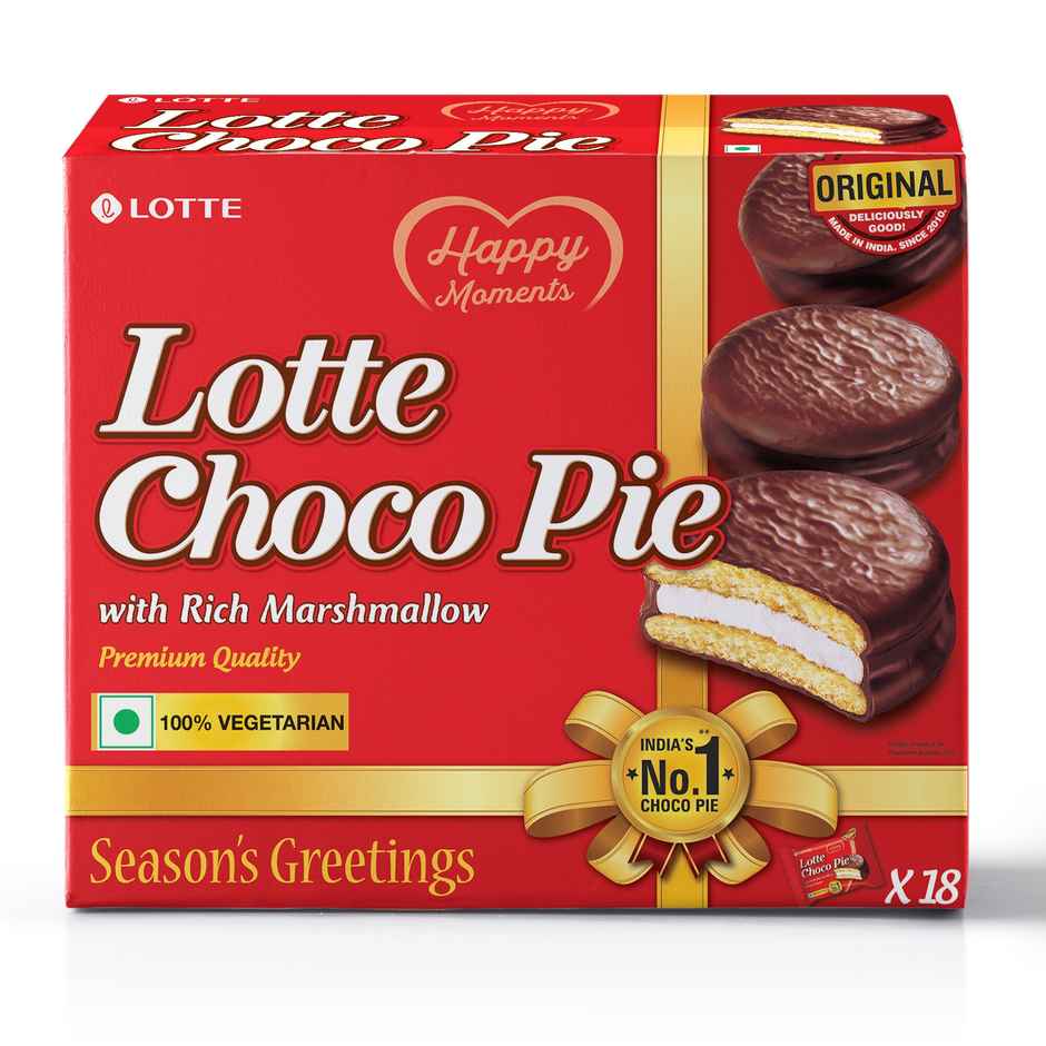 Lotte Premium Chocolate Choco Pie | Artificial Flavour-free and Preservative-free Combo