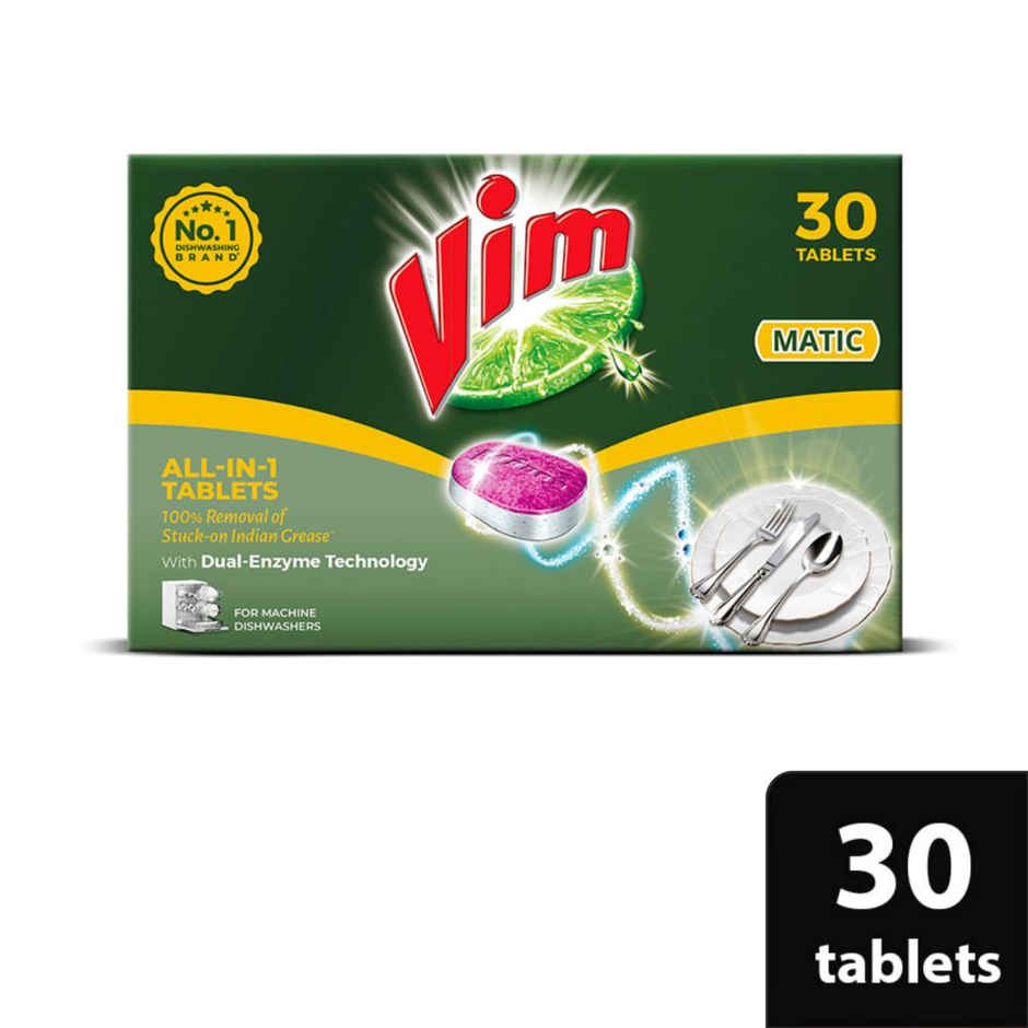 Vim Matic All-In-One Dishwasher Tablets