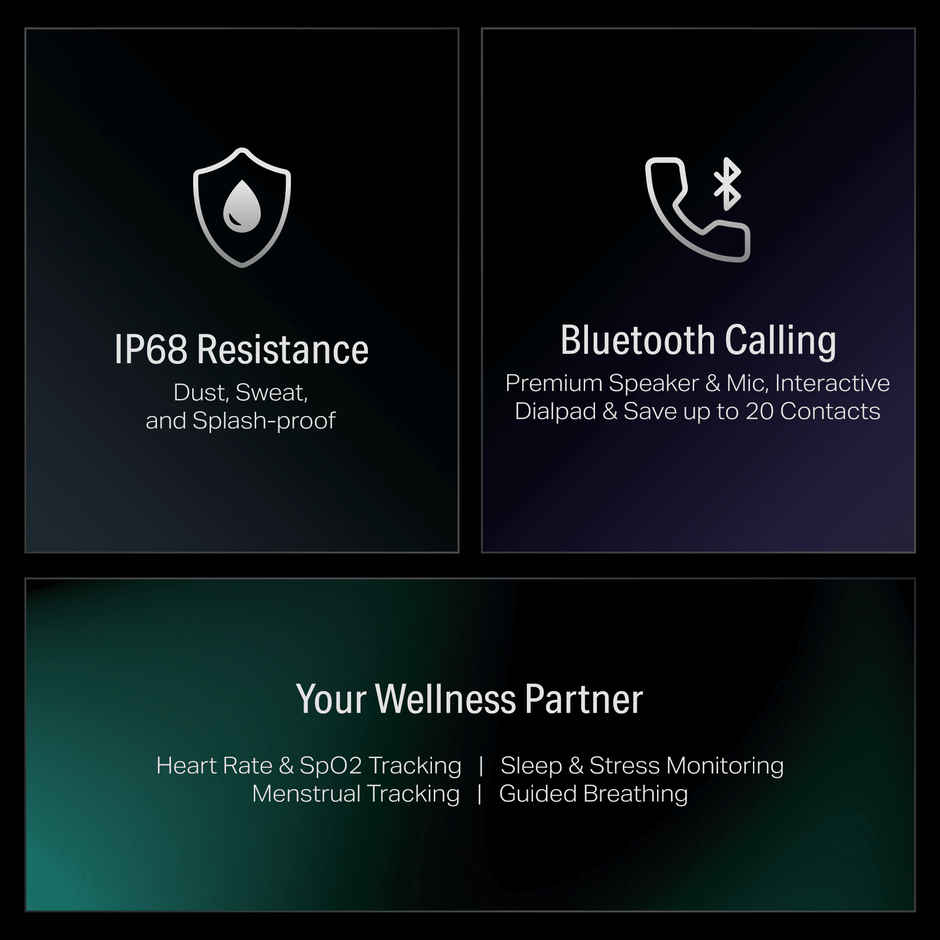 boAt Storm Infinity Smartwatch | 1.83" Display | BT Calling - Active Black