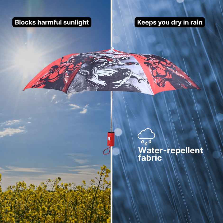 Citizen Auto Folding Kids Umbrella Marvel Print | 21 inch | 2 Fold