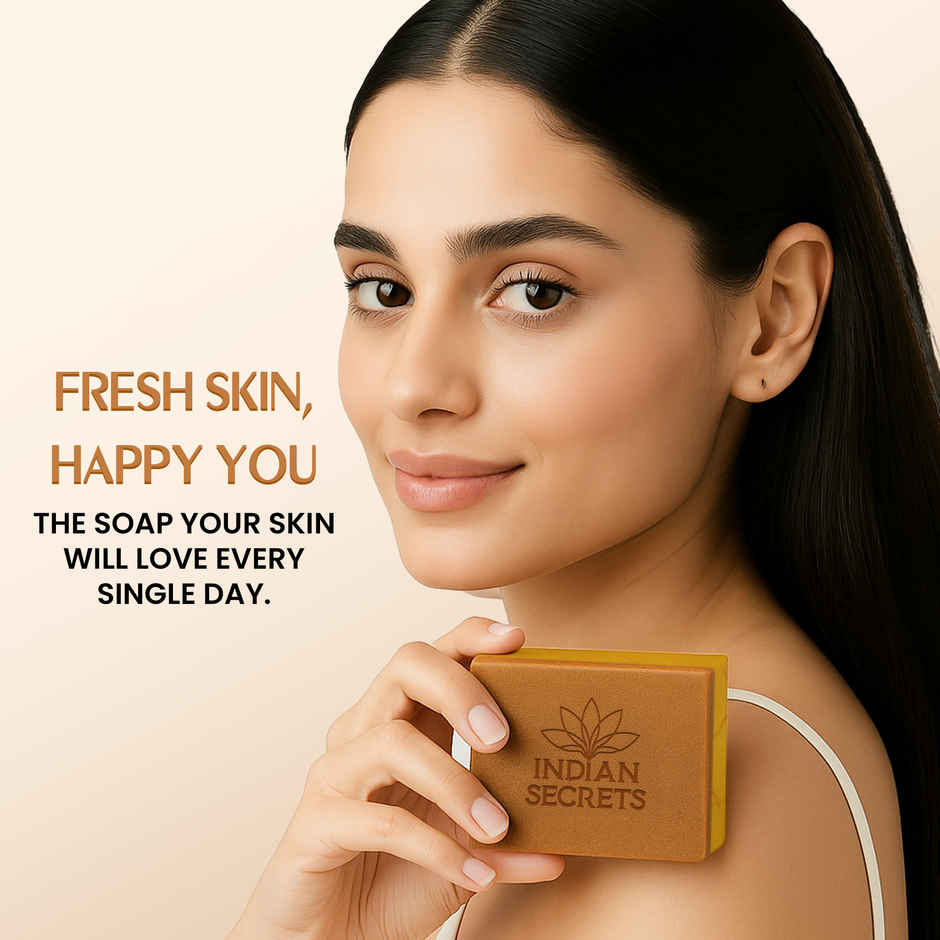 Kojic Acid & Saffron Detan Scrub Soap | Brightens Skin, Removes Tan, Dark Spots & Pigmentation