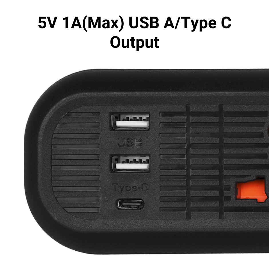 Zebronics Power Bar 132 | 2000W | 1 x Type C Port | 3 x Universal Socket | 2 x USB Port | 3 m