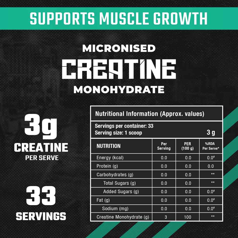 Foodstrong Micronised Creatine Monohydrate Unflavoured
