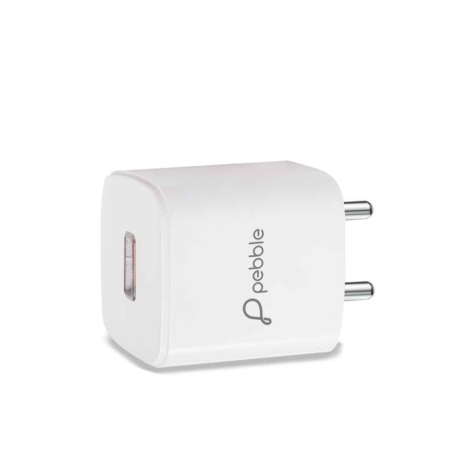Pebble 12W Fast Wall Charger | PWC29 2.4A Single USB Port |Type-C Cable