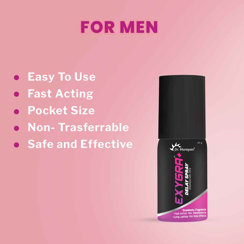 Dr. Morepen Exygra+ Strawberry Fragrance Delay Spray