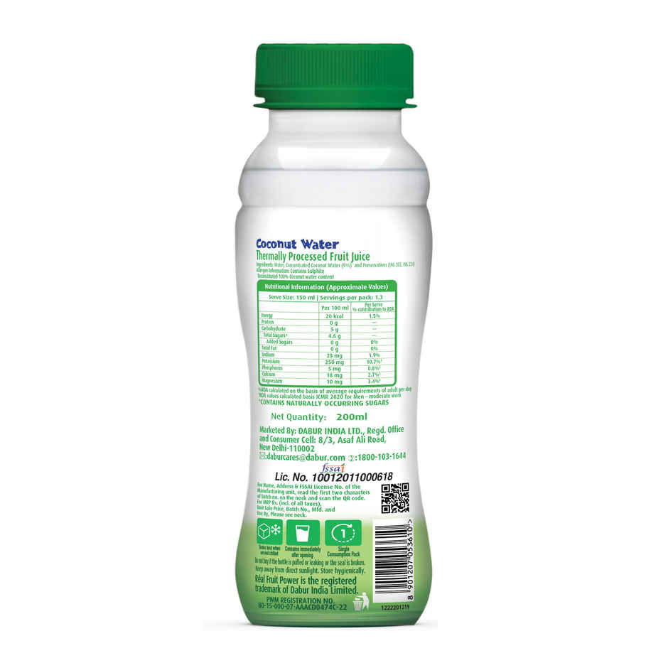 Real Activ Coconut Water - No Added Sugars | Bottle