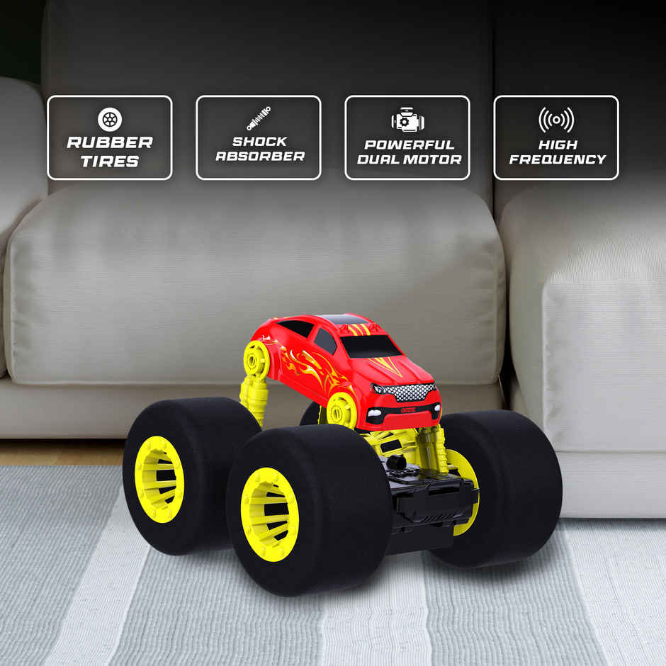 SEEDO Remote Control Car 1:16 , 2.4 GHz ,USB Rechargeable, Fast Speed Super Sonic Stunt Car | Red