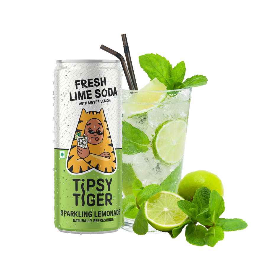 Tipsy Tiger Ginger Ale (With Real Ginger)(250ml), Tipsy Tiger Fresh Lime Soda(250ml) & Tipsy Tiger Low Cal Tonic Water(250ml) Combo