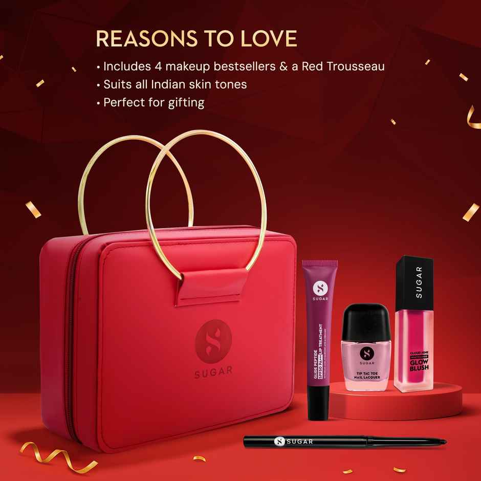 SUGAR Cosmetics The Finishing Touch Makeup Kit | Red