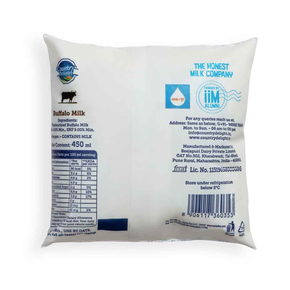 Country Delight Buffalo Fresh Milk | Pouch