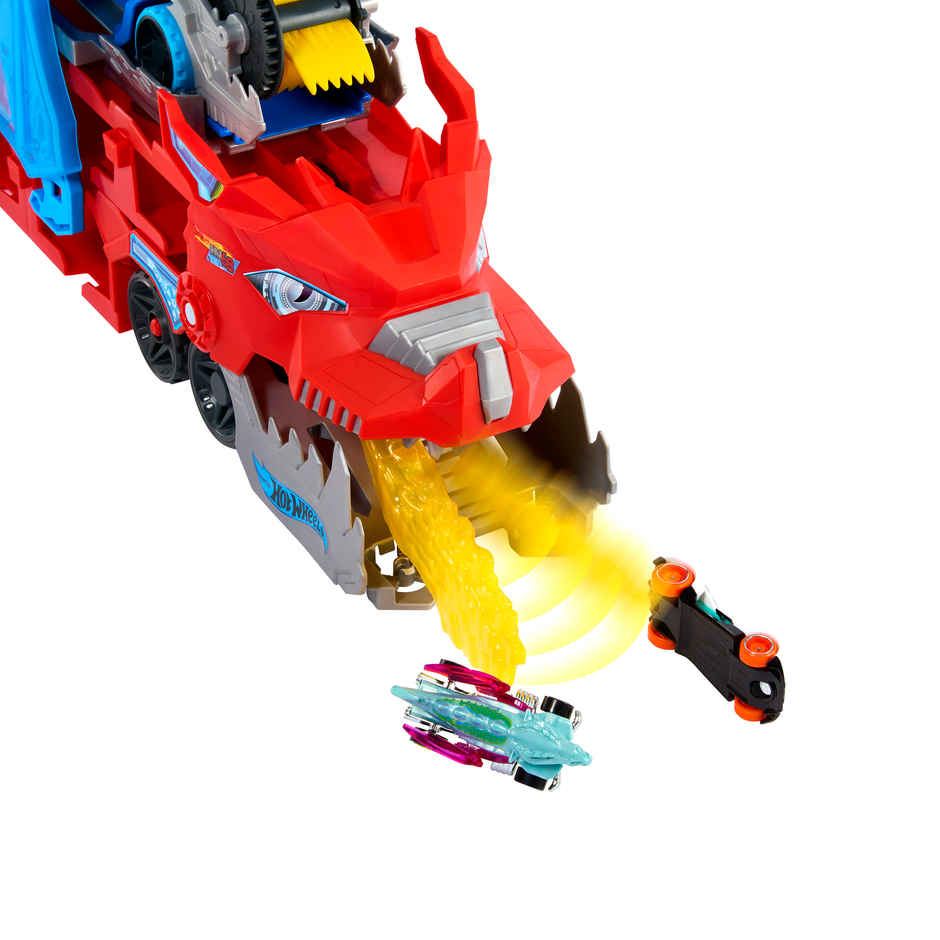 Hot Wheels Ultimate Dual Dragon Transporter with Cars