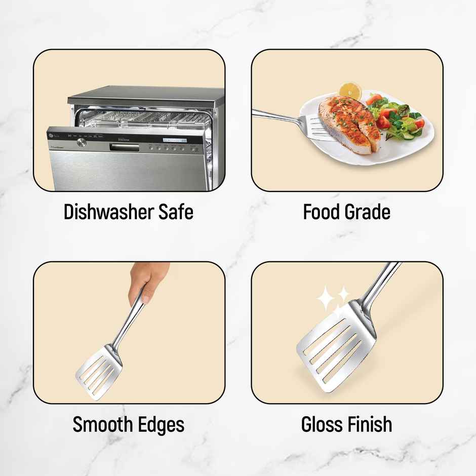 Judge by Prestige Stainless Steel Slotted turner 1.5(32cm)