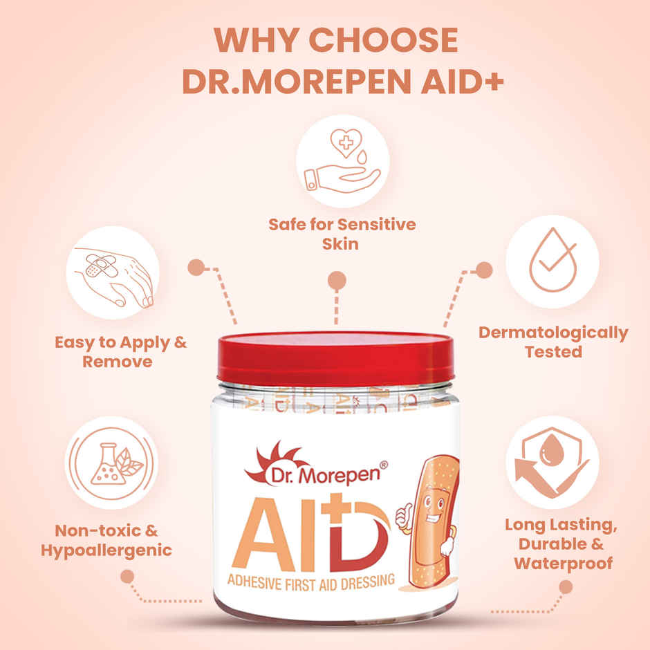 Dr. Morepen Adhesive Band Aid Waterproof Bandage