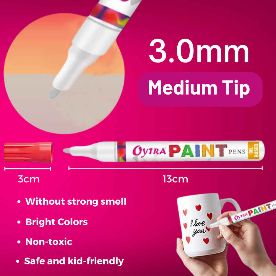 Oytra Permanent Paint Marker Pen | Golden