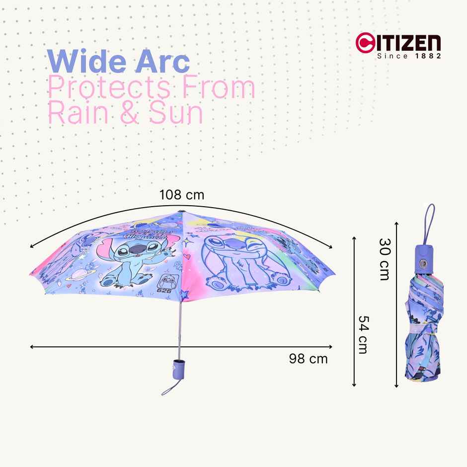 Citizen Auto Kids Umbrella Lilo Stitch Print | 21 Inch | 3 Fold