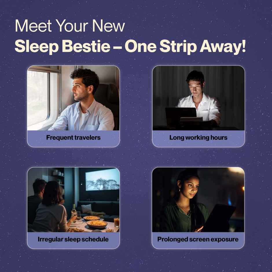 Setu Sleep Restore Melatonin Sleep Supplement Strips For Relaxation (Mint)