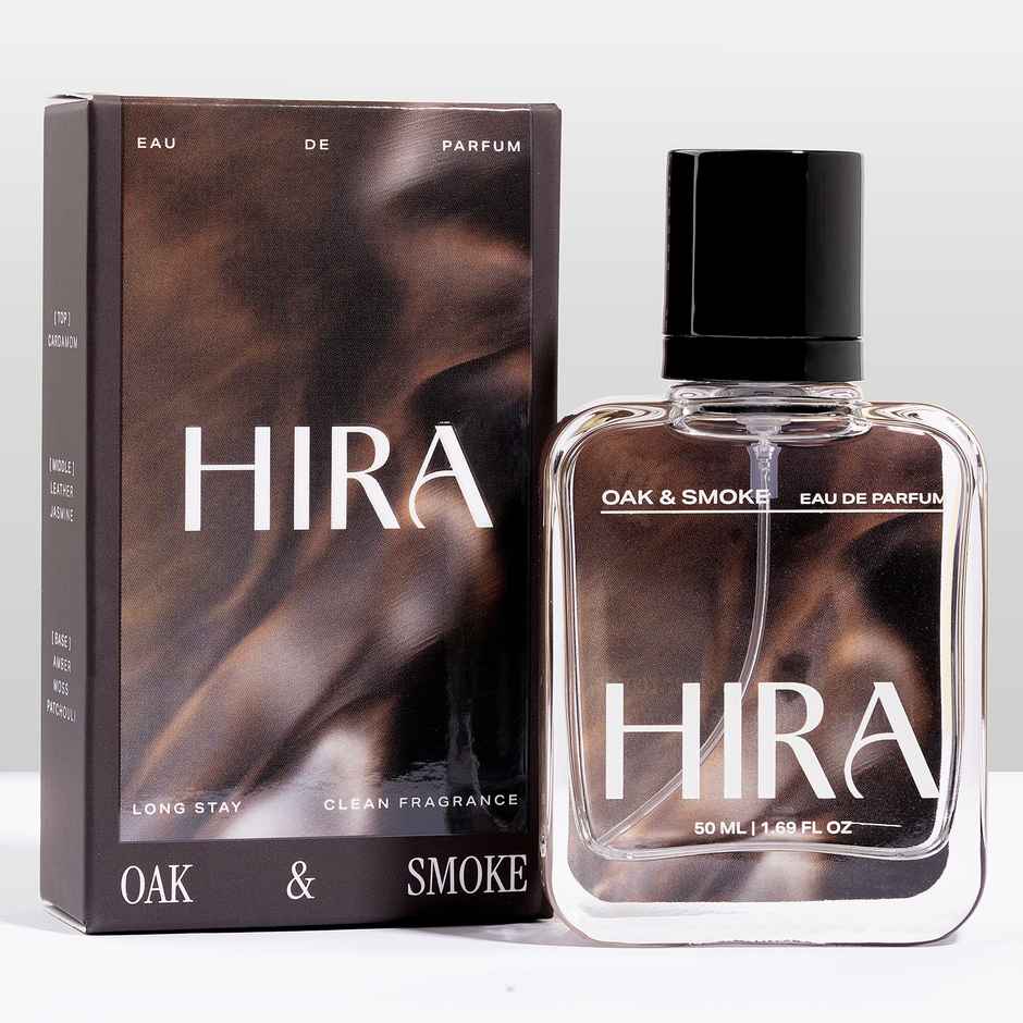 HIRA Oak & Smoke Eau De Perfume For Men | Leather & Cardamom Notes