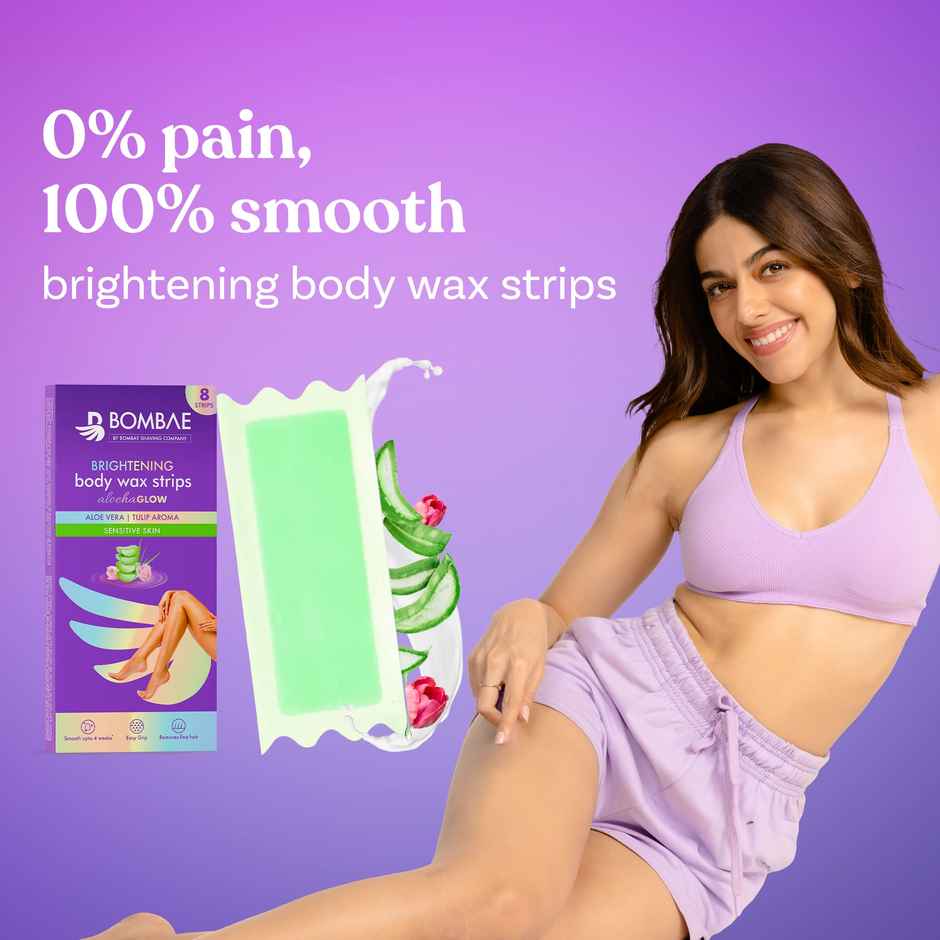 Bombae Aloe Vera Wax Strips For Sensitive Skin Combo