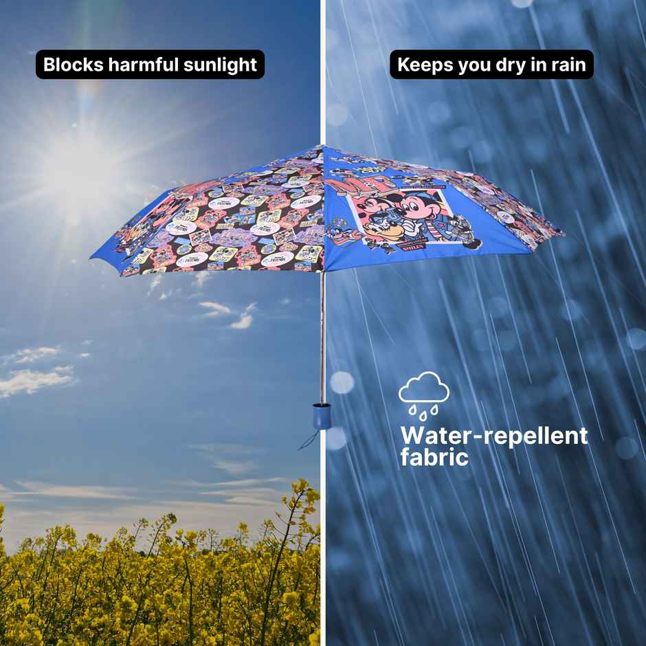 Citizen Manual Kids Umbrella Mickey Mouse Print | 21 inch | 3 Fold