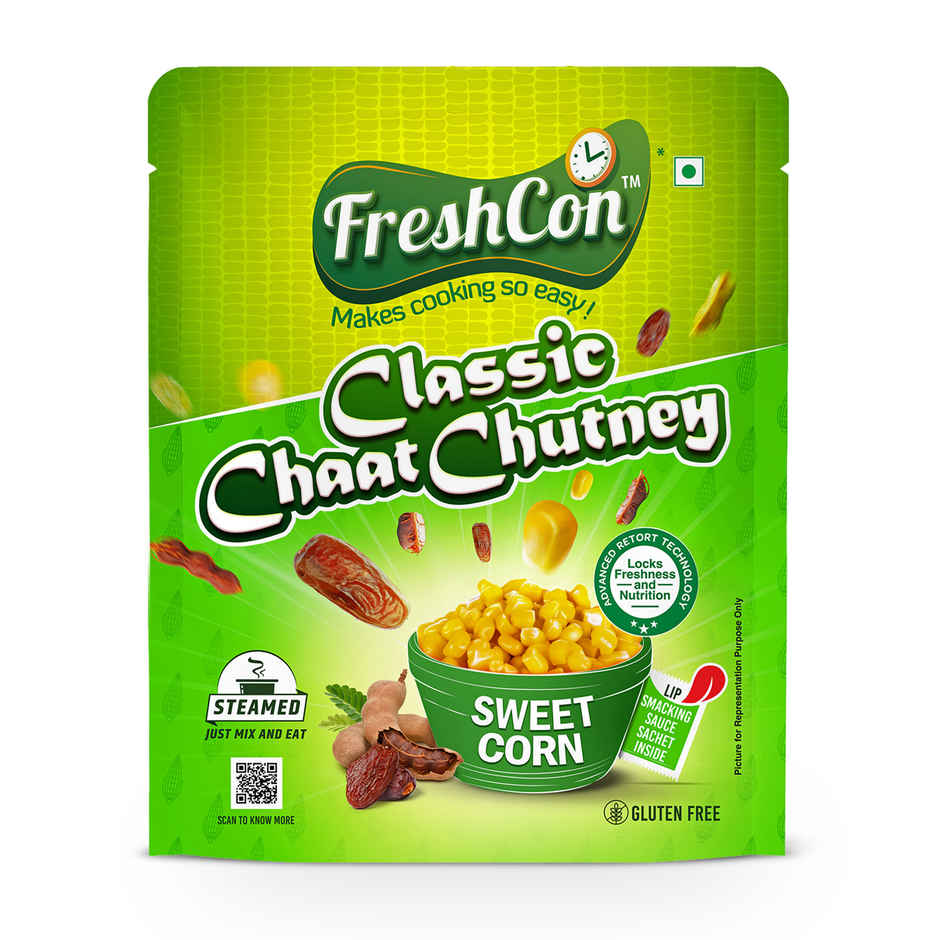 Freshcon Classic Chaat Chutney | Sweet Corn Kernels - Sauce Tastemaker Combo